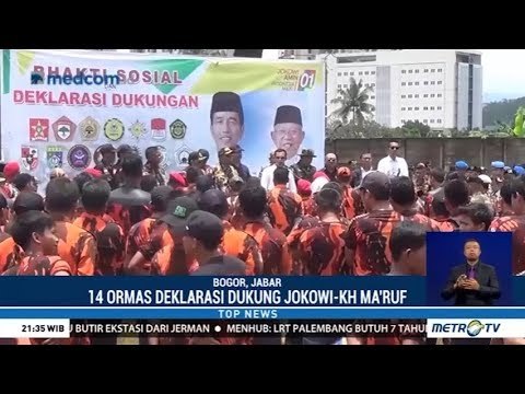 14 Ormas Deklarasi Dukung Jokowi-Amin