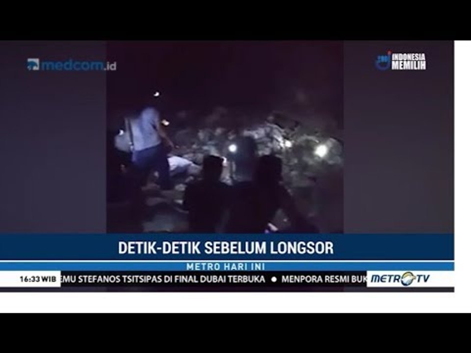 Detik-detik Sebelum Tambang Longsor di Bolmong