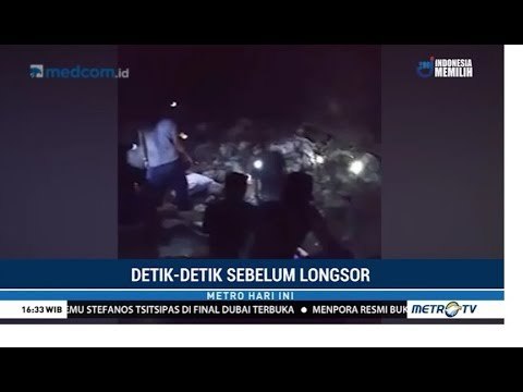 Detik-detik Sebelum Tambang Longsor di Bolmong