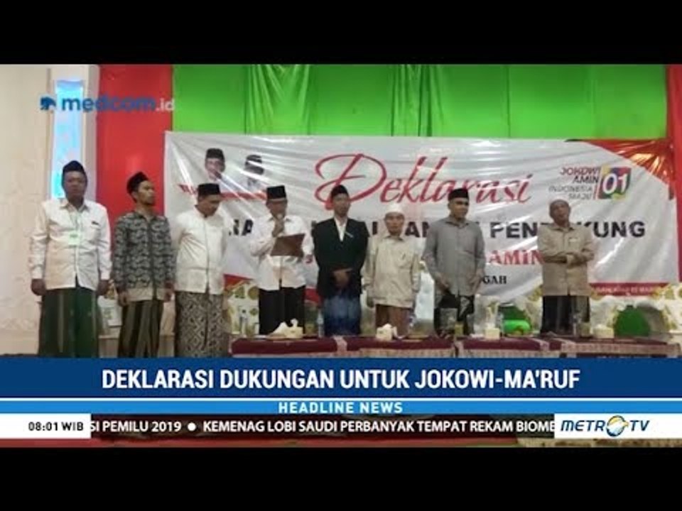 Aliansi Kiai dan Santri Gelar Deklarasi Dukung Jokowi di Tuban