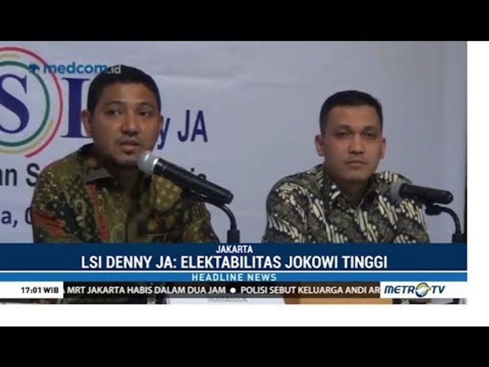 LSI Denny JA: Elektabilitas Jokowi-Amin Unggul Jauh
