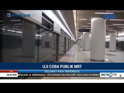 Sejarah Baru RI, Hari Ini MRT Jakarta Uji Coba untuk Umum