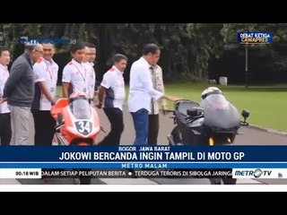 Jokowi Bercanda Ingin Tampil di MotoGP 2021