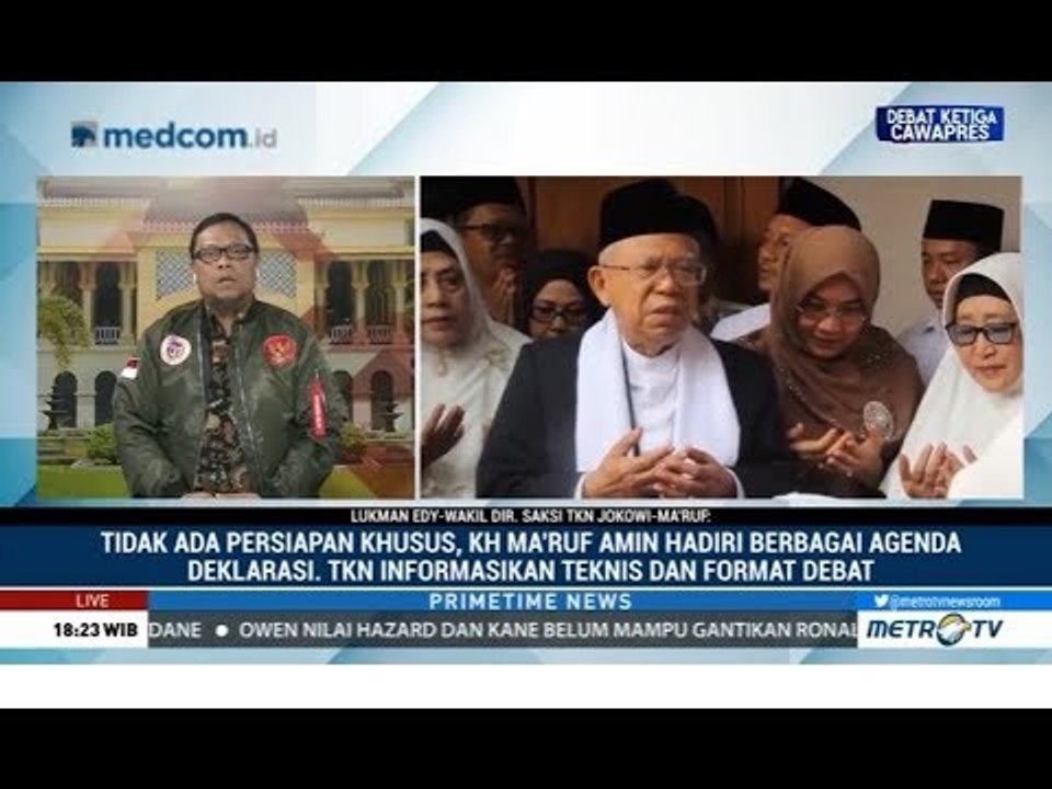 TKN "Tempel" Ma'ruf Amin Jelang Debat