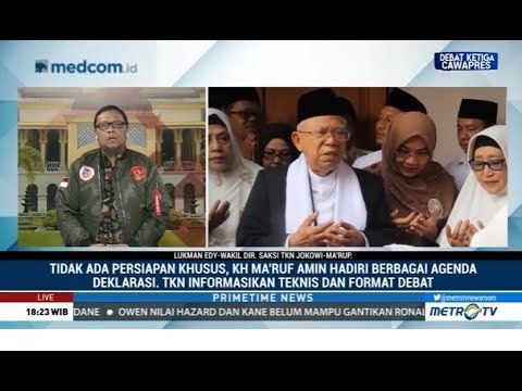 TKN Tempel Ma'ruf Amin Jelang Debat
