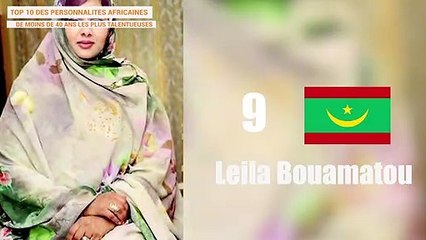 TOP 10 DES PERSONNALITÉS AFRICAINES DE MOINS DE 40 ANS LES PLUS TALENTUSEUSES