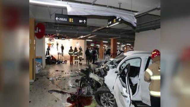 SUV 아파트 지하주차장 돌진...3명 사상 / YTN