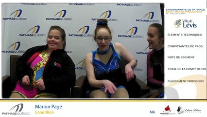 Championnats de patinage STAR/Michel-Proulx 2019 de la section Québec - Danse: Pré-Juvénile B, Pré-Juvénile A, OS Niveau 1 & 2 - STAR 5 moins de 13 ans Dames