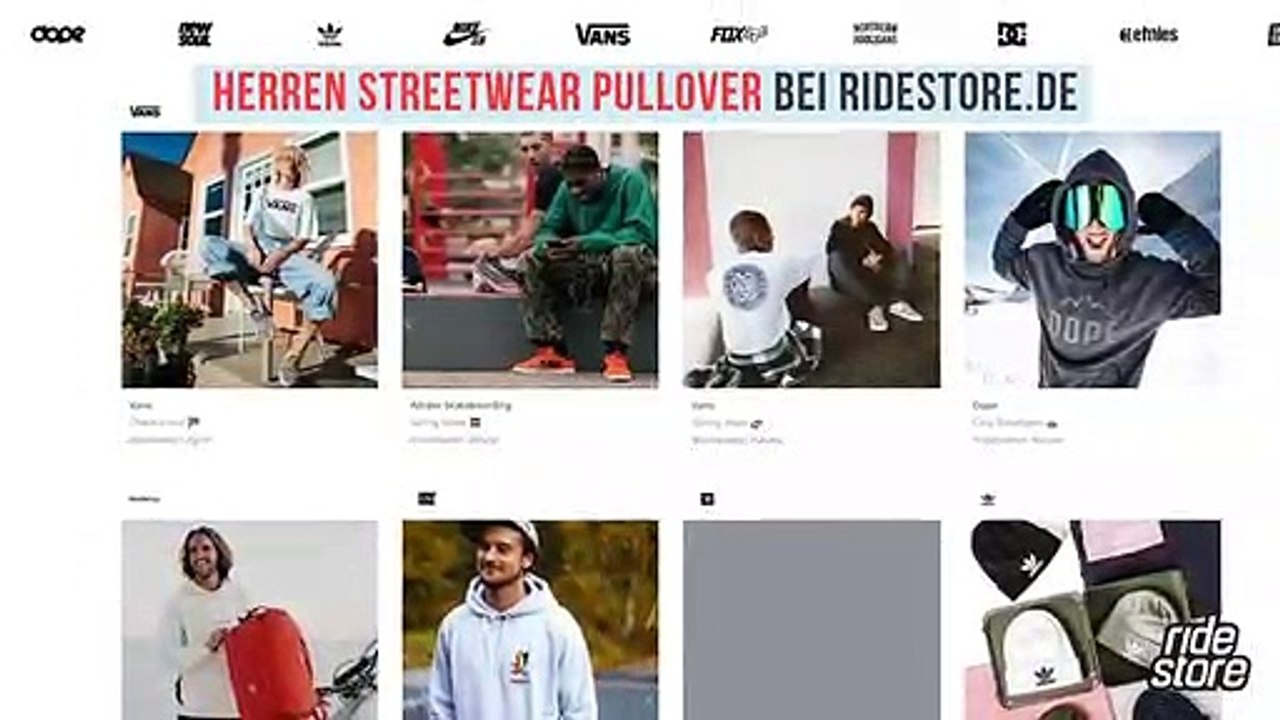 Herren Streetwear Pullover bei Ridestore