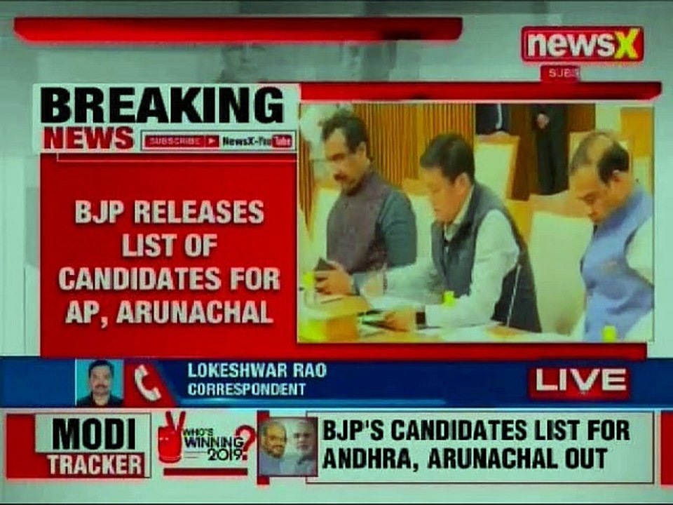 Lok Sabha Elections 2019 Live: BJP Releases List For Andhra, Arunachal Pradesh Assembly Elections