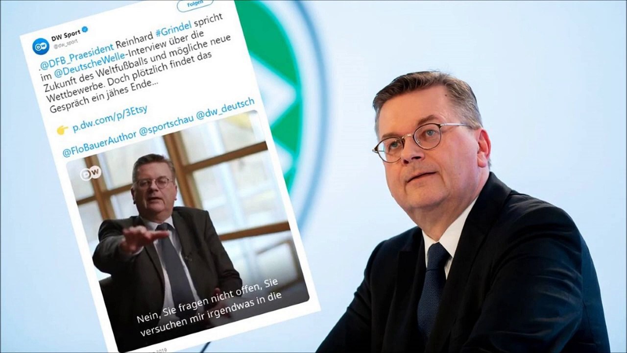 DFB-Prasident Grindel sorgt mit Interview-Abbruch fur Wirbel