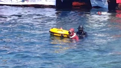 Şehitler İçin 104'üncü Yılda 104 Metre Yatay Dalış Yaptı