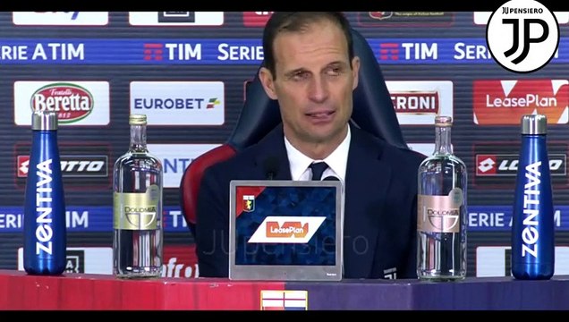 Conferenza stampa Allegri post Genoa-Juventus 2-0: Rimpianti per Cristiano Ronaldo? Oggi neanche se veniva giù il Padre Eterno... + Interviste ad Allegri, Bonucci e Prandelli... | 17.03.2019