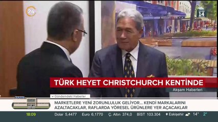 Türk heyeti terör saldırısının yaşandığı Yeni Zelanda'ya gitti