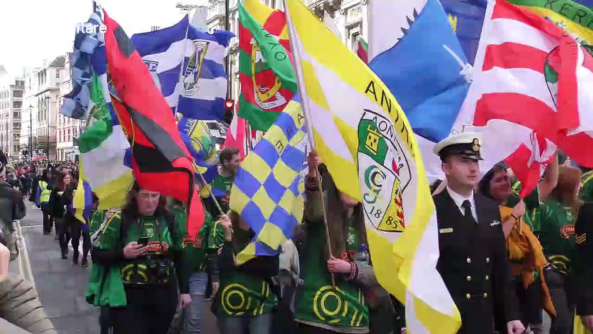⁣St. Patrick's Day Parade held in London attended by thousands