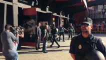 Insultos al Getafe a su llegada Mestalla