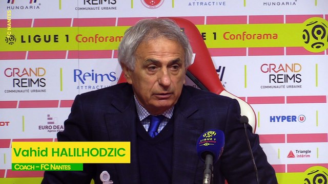 Reims - FC Nantes : la réaction de Vahid Halilhodzic