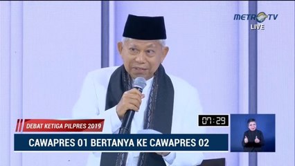 Скачать видео: Debat Cawapres 2019 Ma'ruf Amin vs Sandiaga Uno - Part 4