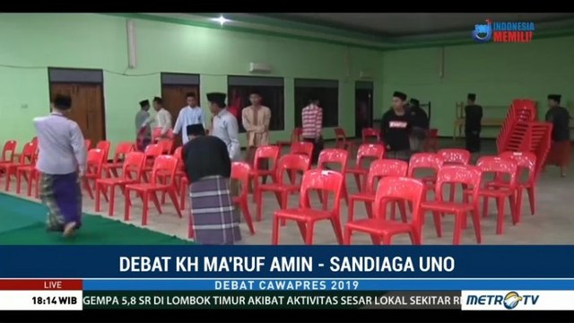 Ponpes Mambaul Ma'arif Gelar Nobar Debat Cawapres