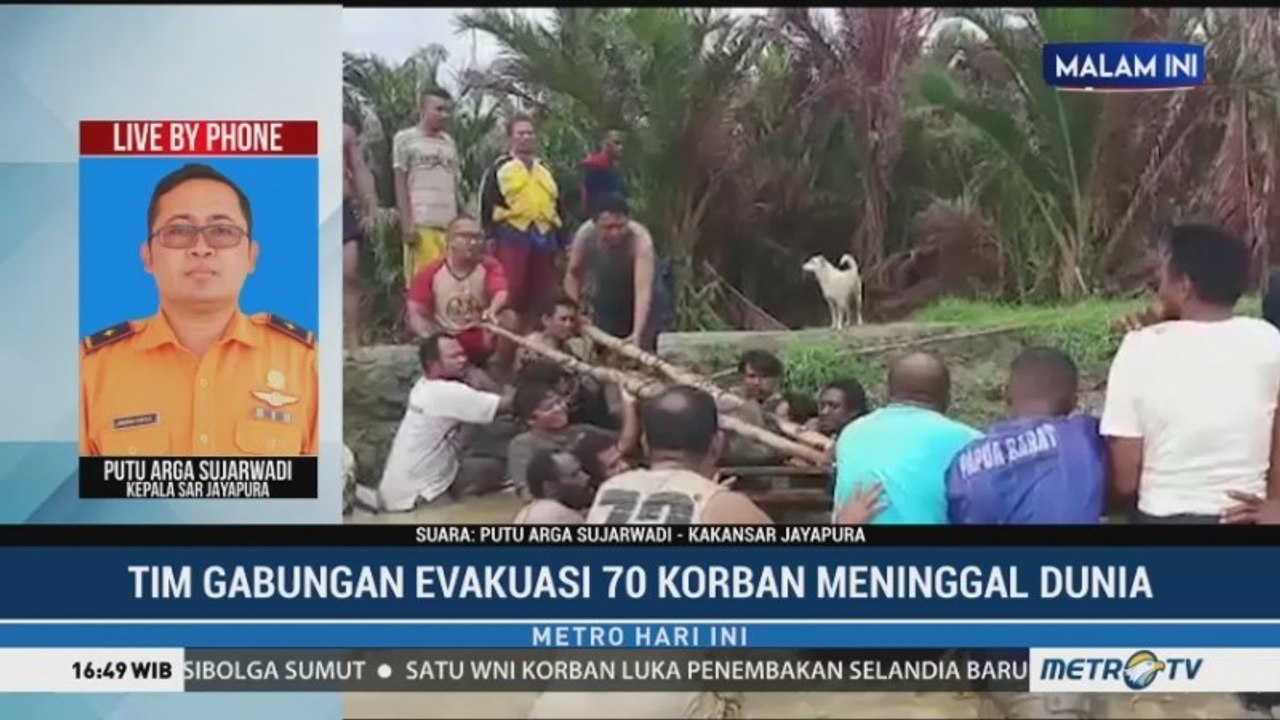 Masa Tanggap Darurat Banjir Bandang Sentani 14 Hari