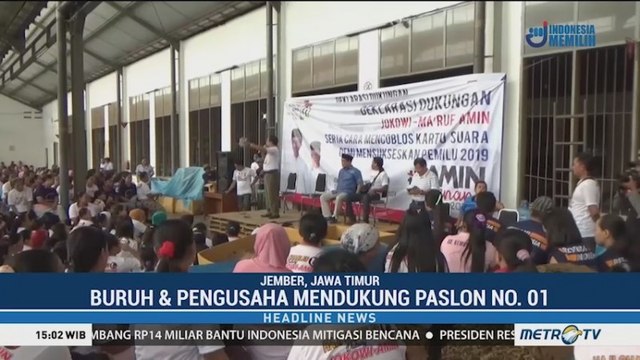 Relawan Buruh Deklarasi Dukung Jokowi-Ma'ruf