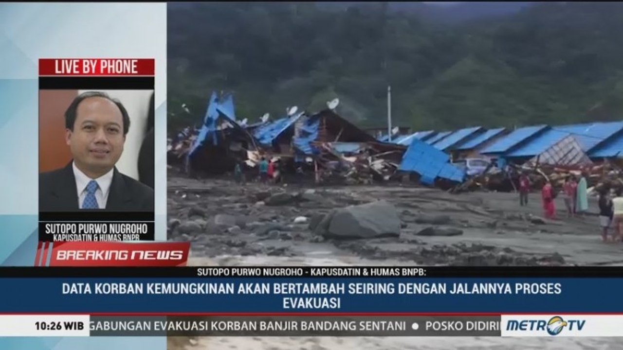 Update BNPB: 50 Korban Meninggal Dunia Akibat Banjir Bandang Sentani