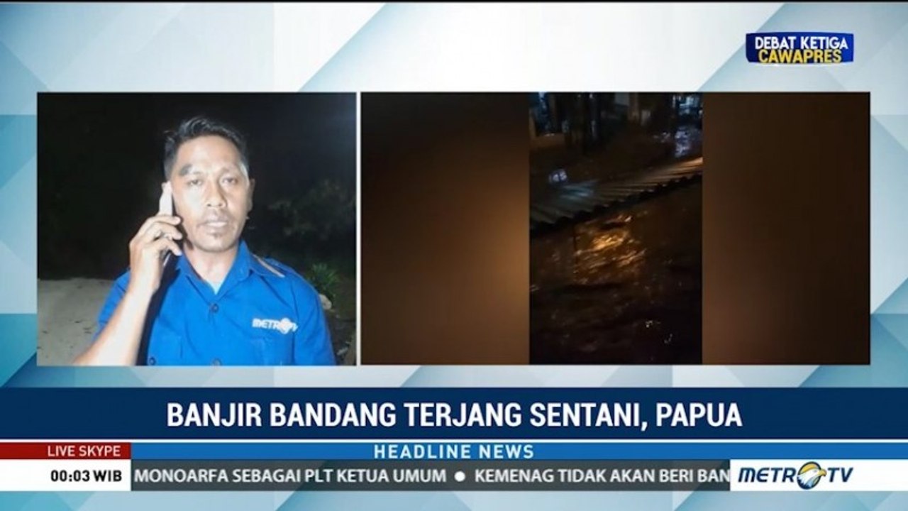 Banjir Bandang Terjang Sentani, 5 Orang Tewas