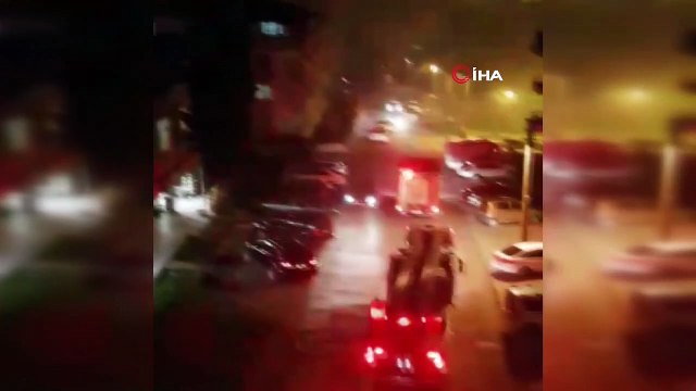 İzolasyon çalışması yapılan çatı alev alev yandı