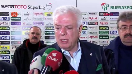 Bursaspor Başkanı Ali Ay'dan tepki