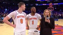 Knicks Postgame: Mario Hezonja & Emmanuel Mudiay | Mar 17 vs. Lakers