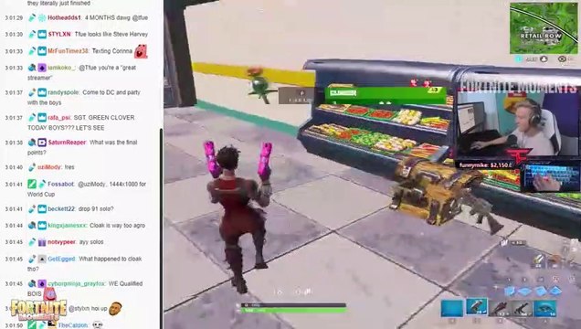 Fortnite Tfue -MAKES OUT- With Corinna LIVE on Stream & REFUSES to Stand Up!