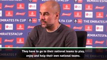 Guardiola prays Man City players return fit from international duty
