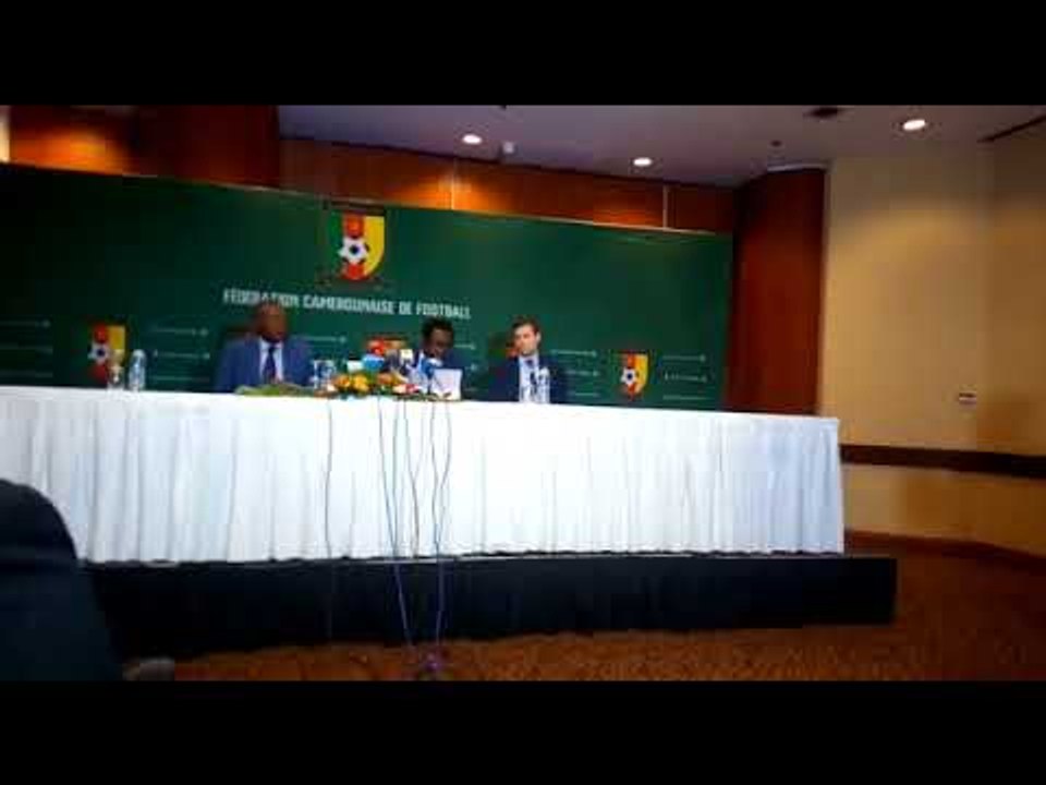 Football : Point de presse donné ce jour au Hilton par les émissaires de la FIFA.