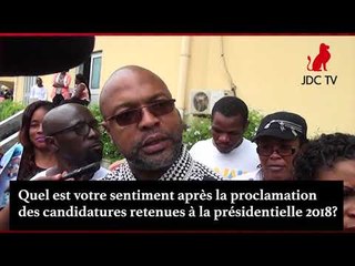 Publication des candidatures retenues: reactions des acteurs politiques