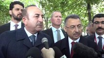 Fuat Oktay ve Mevlüt Çavuşoğlu, Terör Saldırısının Yaşandığı El Nur Camisi'ni Ziyaret Etti (3)