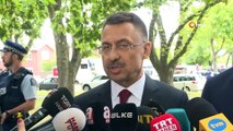 Cumhurbaşkanı yardımcısı Fuat Oktay ve Dışişleri Bakanı Mevlüt Çavuşoğlu basın açıklamasında bulundu