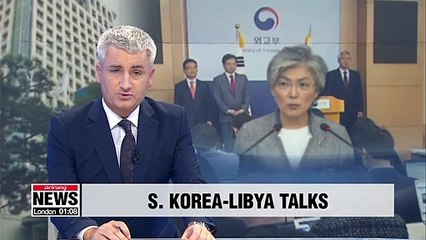 Video herunterladen: Seoul's FM, Libyan counterpart to discuss last year's abduction of S. Korean man in Libya