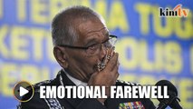 Noor Rashid in tears during last speech as deputy IGP