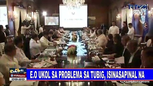 EO ukol sa problema sa tubig, isinasapinal na