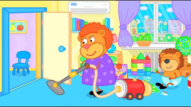 Lion de la Famille – dessin animé pour les Enfants, Nous Voler avec les Nuages