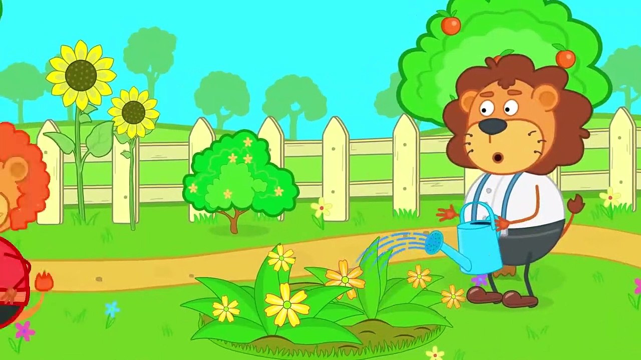 Famille de lions Sent Très Bon dessin animé pour les Enfants