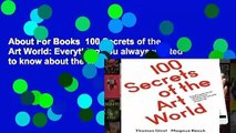 About For Books  100 Secrets of the Art World: Everything you always wanted to know about the arts