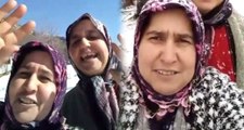 Kar Yağışına Sevinen Teyzeler Videosu Sosyal Medyayı Salladı