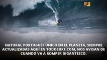 Surf Nazaré gigante sin motos de agua: Qué Locura!