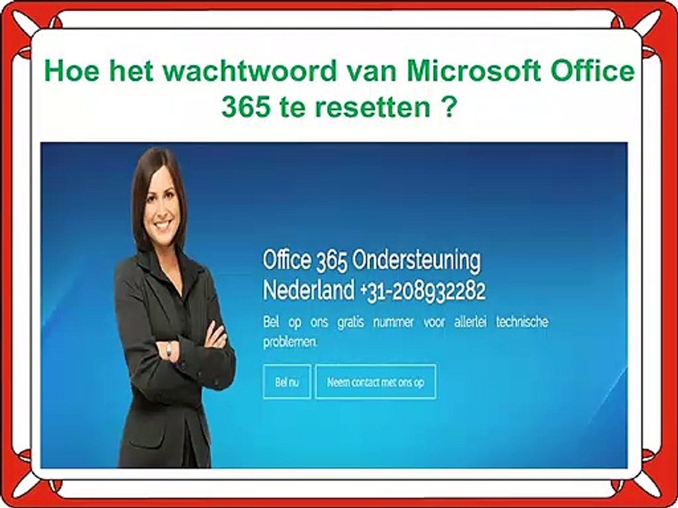 Hoe het wachtwoord van Microsoft Office 365 te resetten?