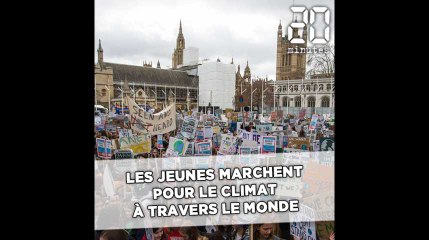 Скачать видео: Les jeunes marchent pour le climat à travers le monde