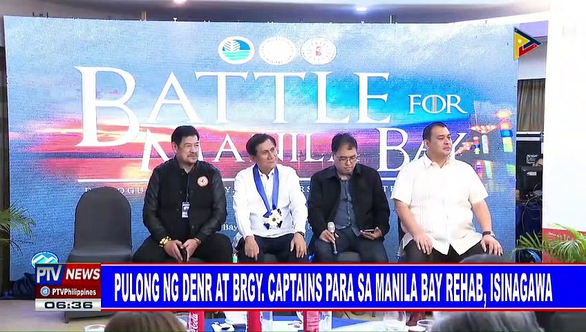 Pulong ng DENR at brgy. captains para sa Manila Bay rehab, isinagawa