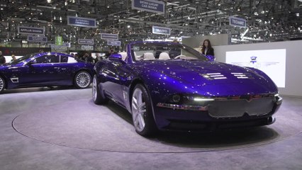 The Touring Superleggera Sciadipersia Cabriolet at the 2019 Geneva Motor Show
