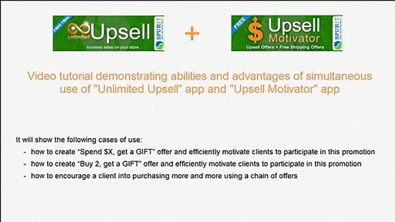 Abilities and advantages of using Unlimited Upsell and Upsell Motivator apps tog