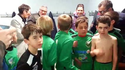 Chant du club par les U11A